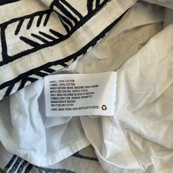 GENUINE KIDS OshKosh Toddler Dress 3T Black/White Tribal Print Cotton - Picture 10 of 12